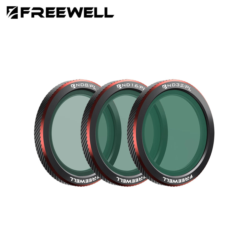 Freewell 3 Pack Magnetic Filters ND, UV, CPL, ND/PL, Glow Mist 1/4 Filter Compatibility DJI Neo 2 Camera Photography Accessories