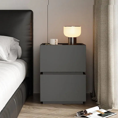 Wood Bedside Table Storage Modern Household Drawer Storage Light Luxury Bedroom Solid Wood Bedside Cabinet Locker Furniture