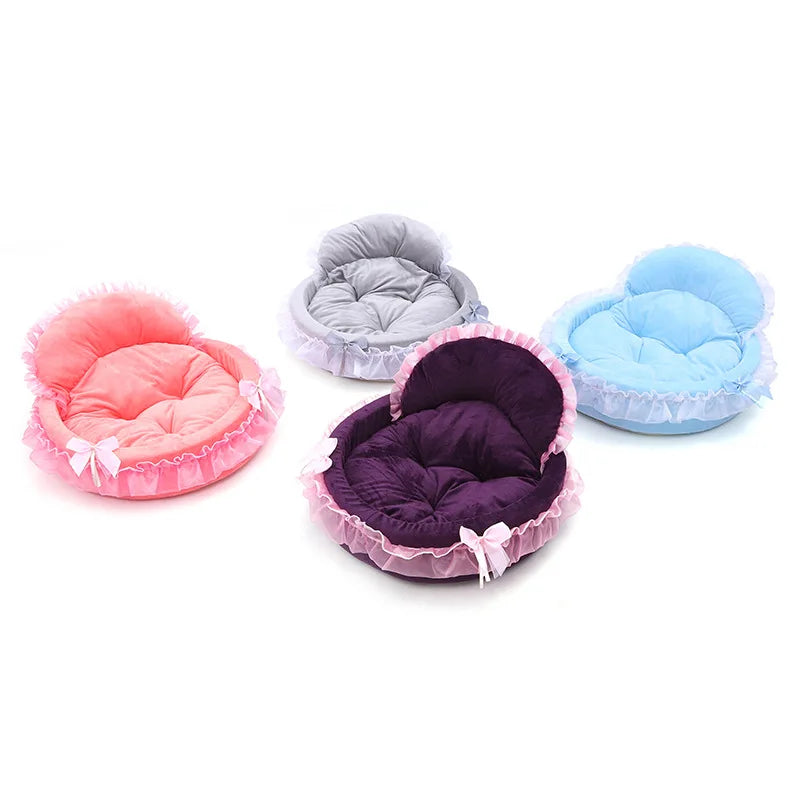 New Cute Princess Bed Pet  Cat Supplies Cat Kennel Four Seasons Universal Soft and Comfortable Kennel