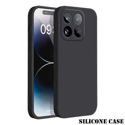 New Square Silicone Phone Case for Xiaomi 17 Pro Max Mi 13 14 15 13T 14T 15T Pro Built-in Fluff Shockproof Protect Soft Cover