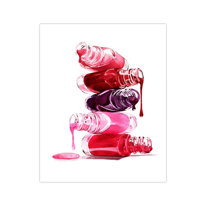 Nail Salon Wall Decoration Beauty Salon Wall Art Canvas Painting Nail Polish Quote Posters and Prints Nail Tech Artist Gift