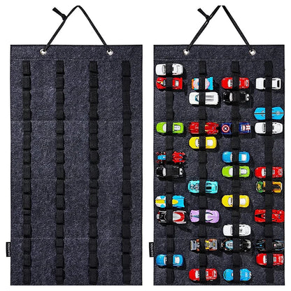 Hanging Organizer For Hot Wheels Wall Mount Display Case Large Capacity Storage Box Bags Hold Up Toy Matchbox Cars Kids Gift