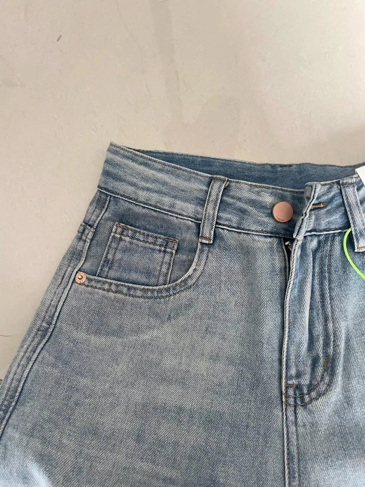 Women Wide Leg Baggy Jeans Lady Vintage Y2K Punk Low Rise Waist Loose Denim Pants Streetwear Fashion Trashy Long Skater Trousers