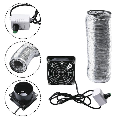 Smoke Absorber Fume Extractor Fan Pipe Duct Exhuast Fan USB Adjustable Speed Smoke Absorber Accessories Range Hood Accessories