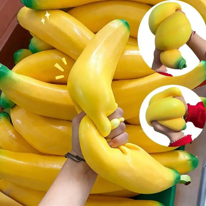Giant Banana Squishy Toy Slow Rebound Soft Squeeze Stress Relief Toy Simulation Fruit Decompression Gift Home Decor