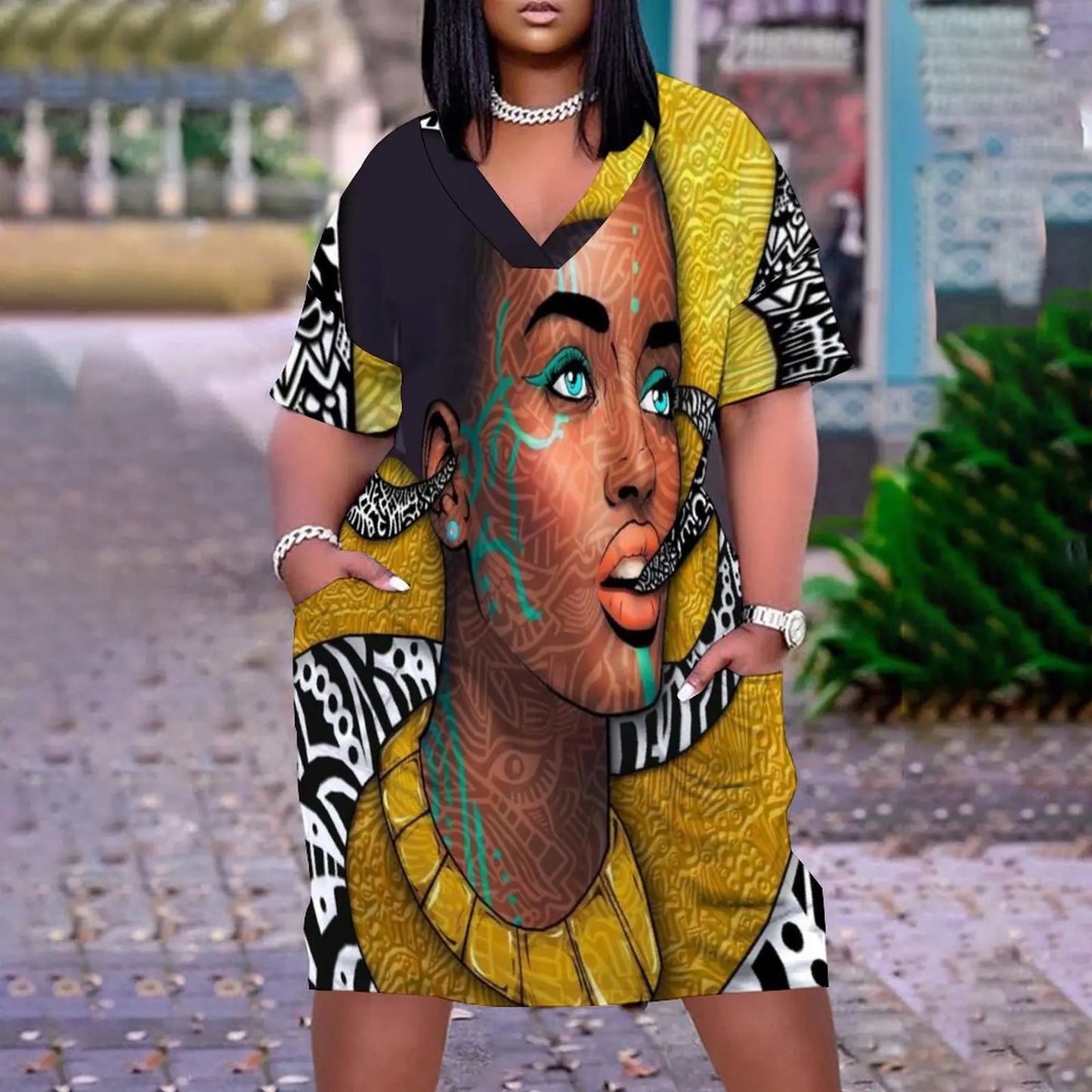Girls Summer Dress Women's Fashion Short Sleeve Evening Party Dress Sexy Brand African Women Dress Boho Beach Dress Elegant