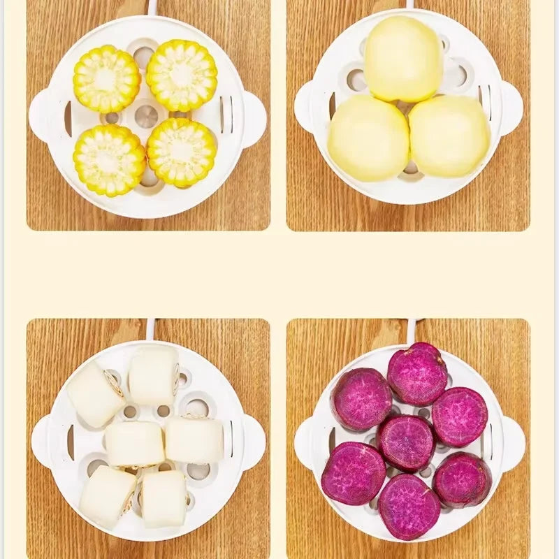 Multifunctional Electric Egg Cooker Automatic Egg Boiler 7 Eggs Mini Egg Cooker Kitchen Breakfast Machine Mini Egg Boiler