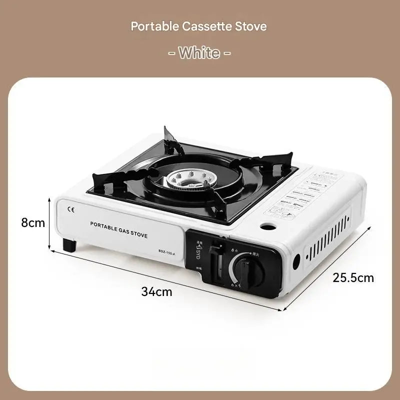 Portable Outdoor Gas Stove, Suitable for Camping, Barbecuing, Hiking, Backyard Cooking, and Home Use Windproof Ring Not Included