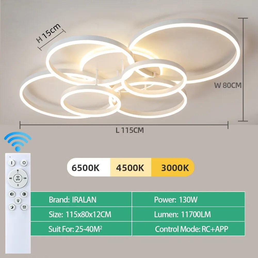 LED Ceiling Chandelier Lighting For Home Living Study Room Bedroom Dimmable Ceiling Lamp Indoor Lighting Decoration Lamps