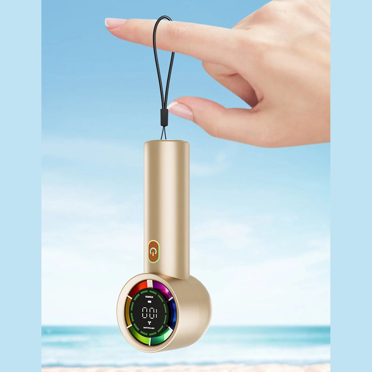 Portable Handheld  MINI Fan USB Rechargeable Mini Fan With Digital Display Screen Small Electric Fan for Outdoor Camping