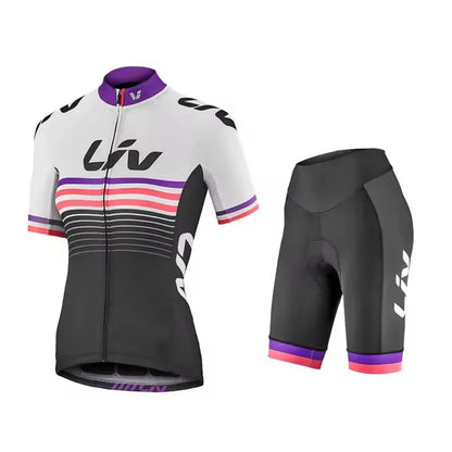 Liv New Women Cycling Shorts Set 2025 Cycling Jersey Bike Clothing Suit Liv Team Version Racing Suit Roupa Ciclismo Feminine