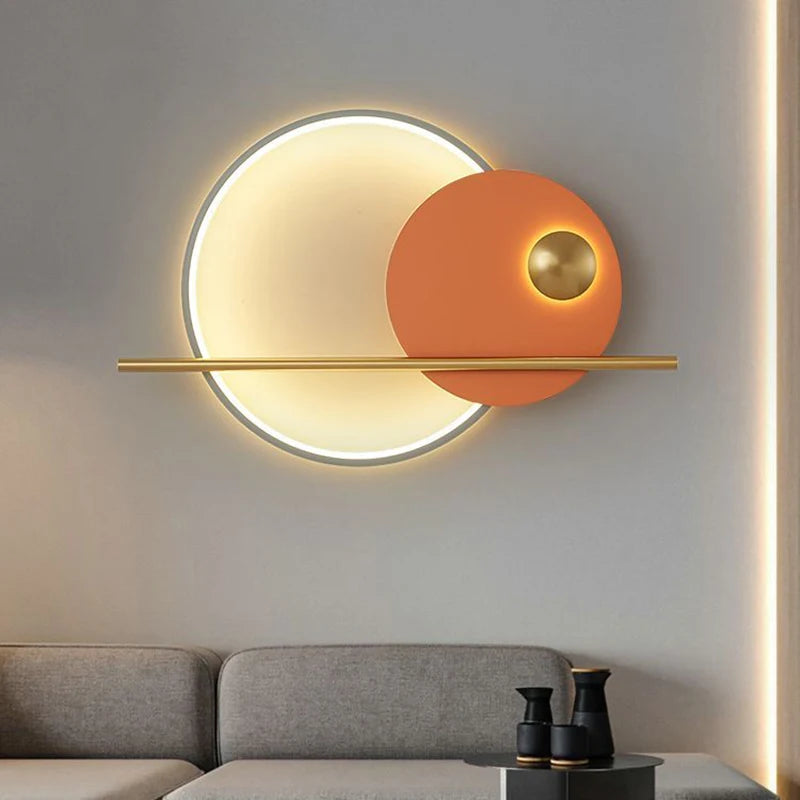 Modern bedroom bedside wall lamp living room sofa TV background wall decorative lamp Scandinavian light luxury designer mural li