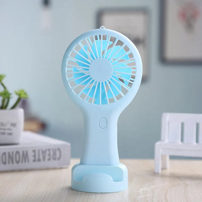 Portable Fan Mini Handheld Electric Fan Usb Rechargeable Handheld Small Pocket Fan  Air Cooler Desktop Office Travel Pocket Fan