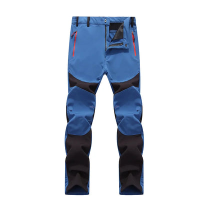 Workwear Pants Men Winter New Men's Thermal Softshell Pants Winter Windproof Waterproof Outdoor Jogging Sports Cargo Pants Man