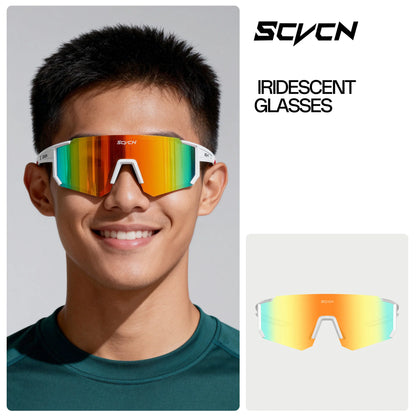 SCVCN Fashion Sunglasses for Men Sport Cycling Glasses Bike Bicycle Hiking Camping Golf UV400 Protection Glasses Women Baseball