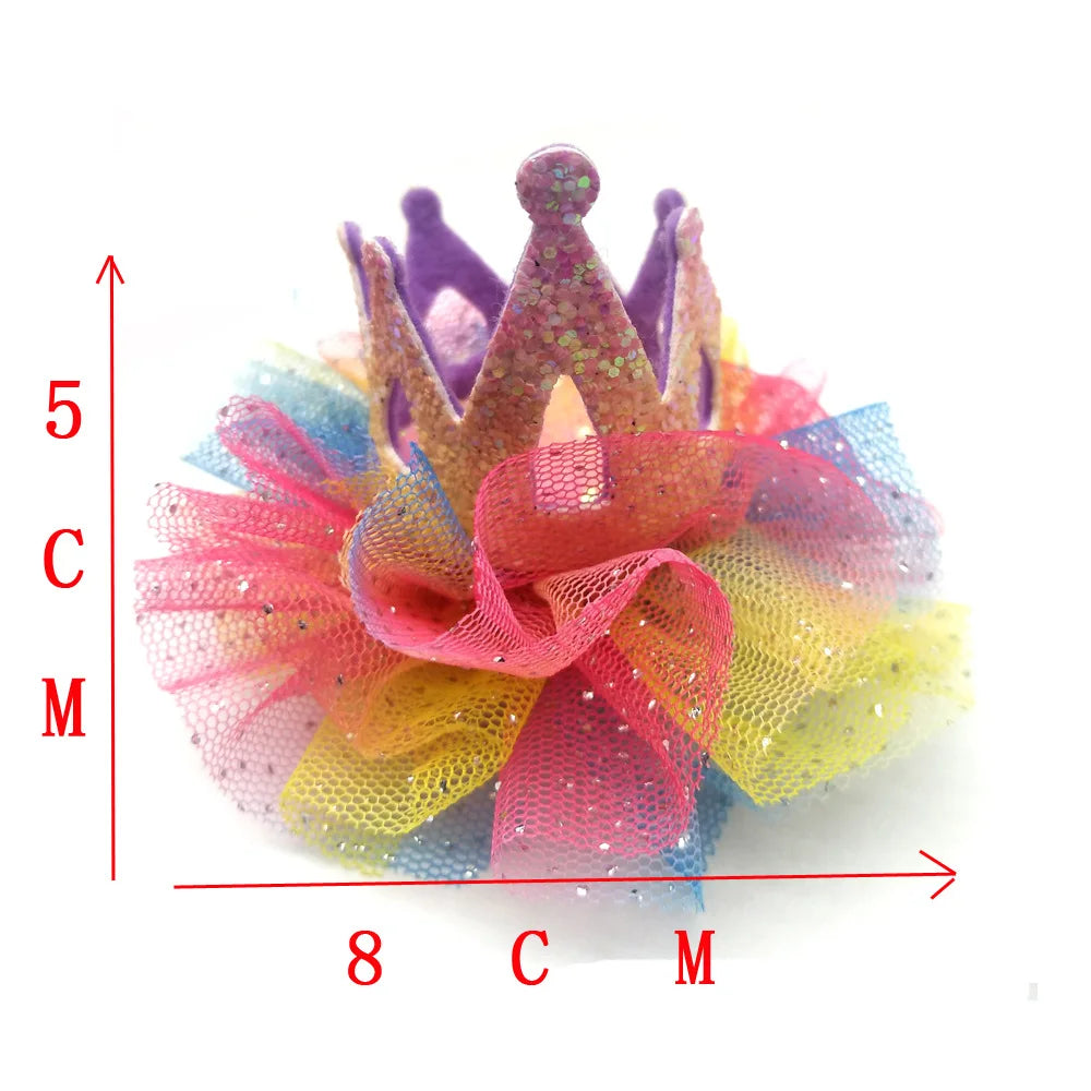 New Pet Dog Hat Mesh Cat and Dog Crown Birthday Party Hat Big Dog General Pet Supplies
