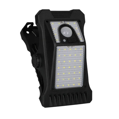 LED Solar Garden Lights Outdoor Solar Clip Light Motion Sensor Camping Lamp with 3 Mode Waterproof Fence Street Landscape