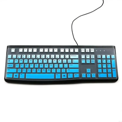 20CB Keyboard Cover for K120 MK120 Corded Keyboard Silicone Keyboard Protectors Skin Ergonomic Keyboard Protective