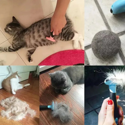 Pet Grooming Brush Removable Pet Hair Cleaning Comb Pet Grooming Multifunctional Comb Pet Knotting Comb Easy To Use for Cat Dog