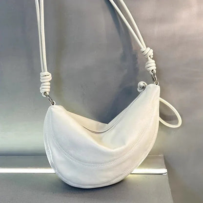 High End Casual Versatile One Shoulder Crossbody Soft Leather Crescent Underarm Bag Crossbody Bags for Women Handbags for Women