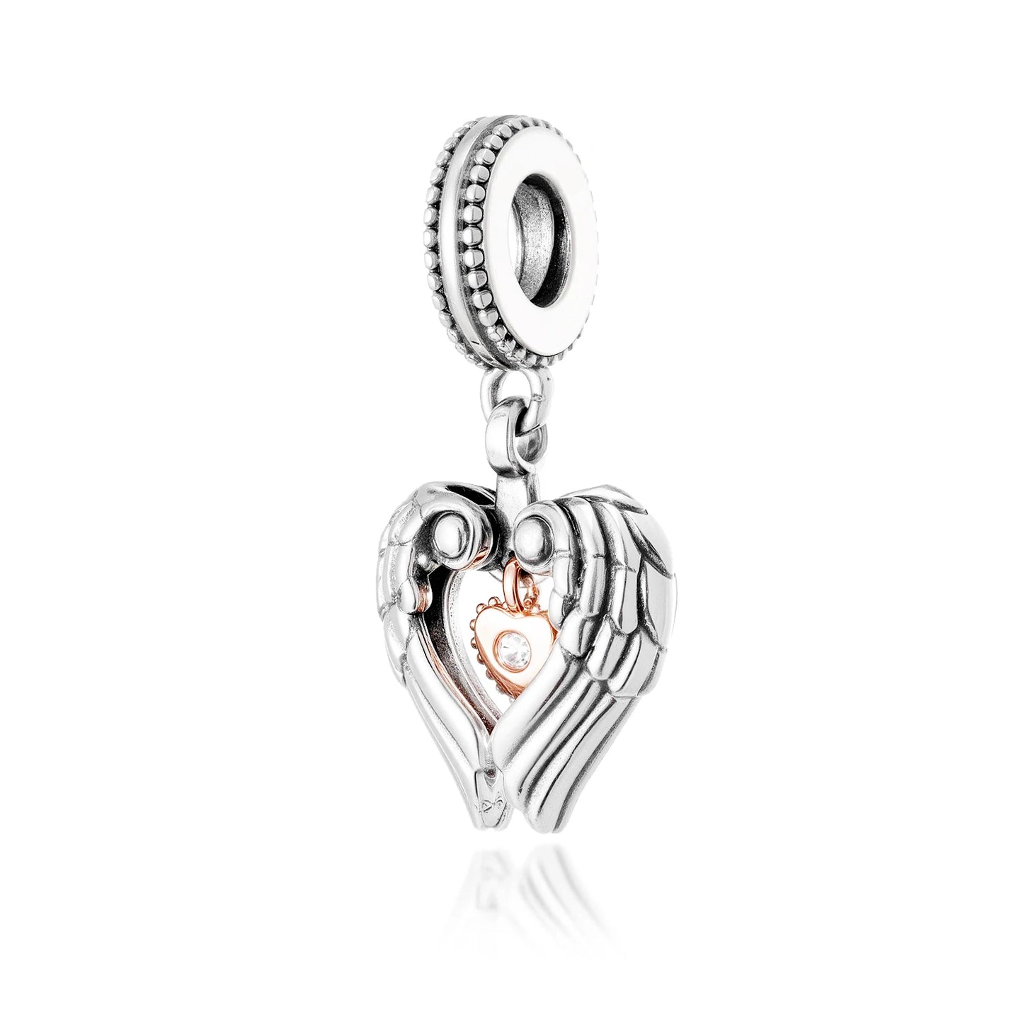 New 925 Sterling Silver Heart Number Charms Fit Original Europeans Bracelet Love Angel Wings Globe DIY Jewelry Gift for Women