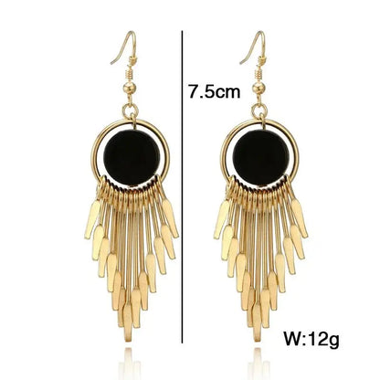 Classic Chain Earrings Vintage Long Earrings Ladies Fashionable Alloy Earrings