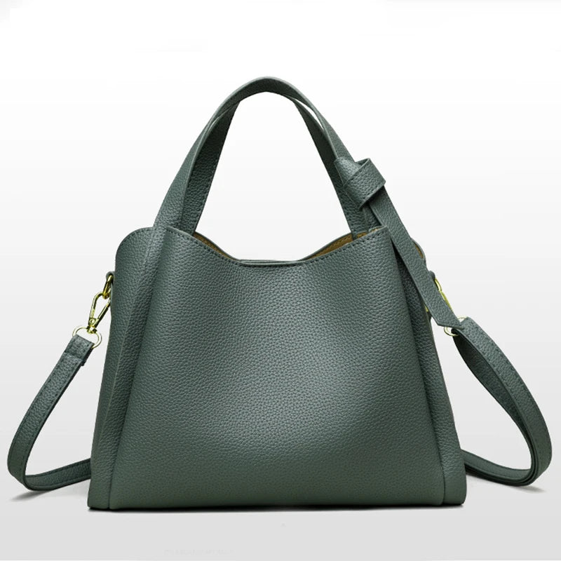 Women's Handbags Retro Fashion Simple New Texture Large Capacity Shoulder Bag Portable Messenger Bucket Bag