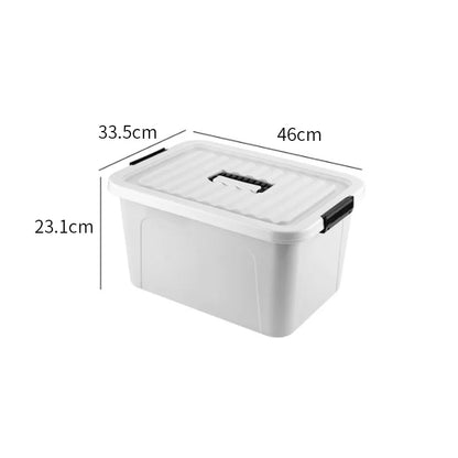 Plastic Storage Box with Cover Clothing Toy Organizer Baskets Multi-Purpose Colorful Stackable Containers Storage Bins Baskets