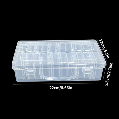 Clear Plastic Storage Box, Handmade Material, Beading, Art, DIY Crafts, Jewelry Supplies, 12, 14, 15, 1 Pc