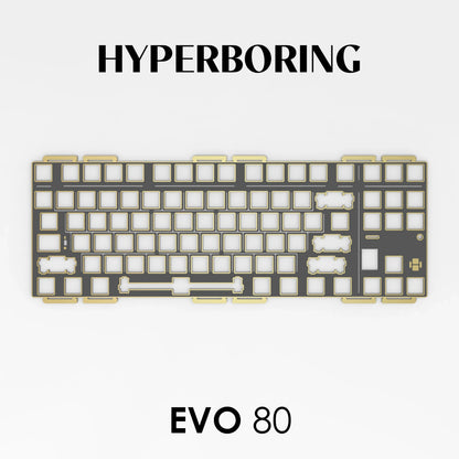 Evoworks EVO80 Customized Mechanical Keyboard Accessories PP PC FR4 Aluminum Copper Positioning Plate for Keyboard Gifts