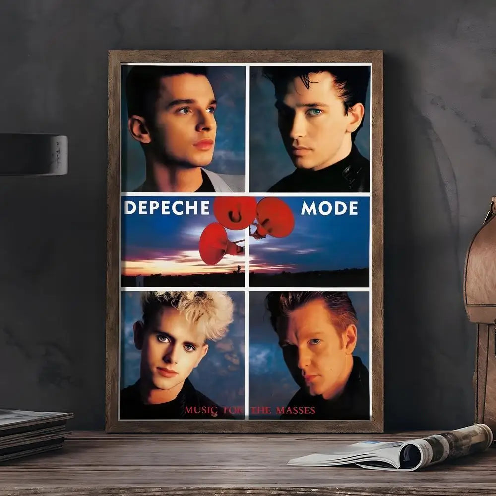 D-Depeche-M-Mode Band Painting Calligraphy Wall Art HD Canvas Oil Painting Posters Prints Home Bedroom Living Room Decor Gift