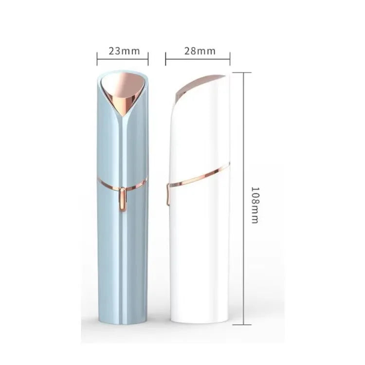 2-in-1-Gesichtsrasierer und Augenbrauentrimmer, wiederaufladbar, zur Entfernung von Lippen-, Körper- und Gesichtshaaren, elektrisch, tragbar, für Damen, mit Kundenlogo-Verpackung