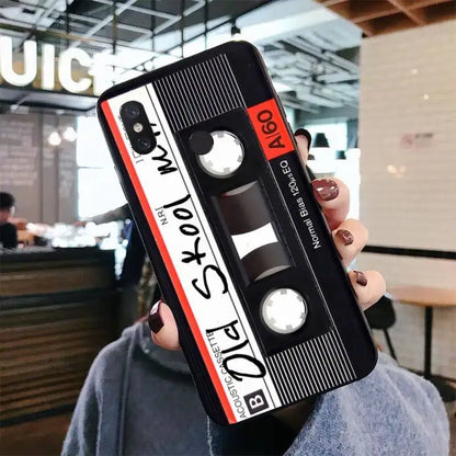Vintage Cassette Tape Retro Phone Case for Xiaomi mi 5 6 8 9 10 lite pro SE Mix 2s 3 F1 Max2 3
