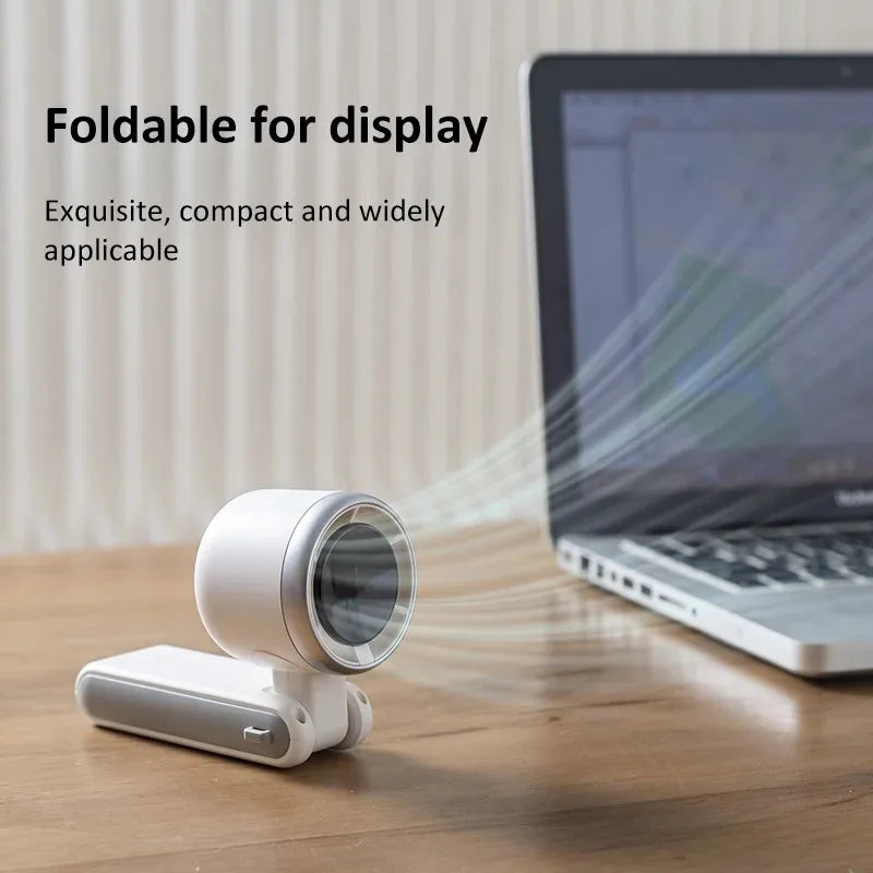Portable Mini Handheld Fan Multi-functional Foldable Fan USB Rechargeable Mini Turbine Fan Mini Table Fan