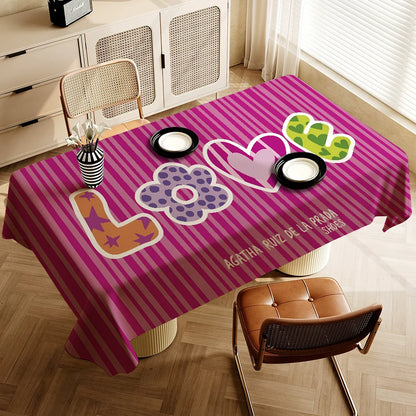 Agatha Ruiz De La Prada Home Tablecloths Dining Decoration And Rectangular Table Accessories Waterproof Cloth Anti-stain