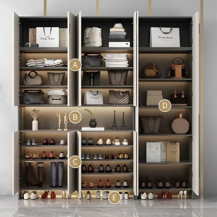 Living Room Shoe Cabinet Solid Wood Home Entrance Cabinet Display Household Door Locker Sideboards Szafki Do Salonu Furniture