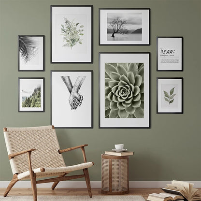 Nordic Home Decor Peace Nature Green Botanical Wall Posters and Prints Canvas Painting Art Pictures for Living Room Wall Decor