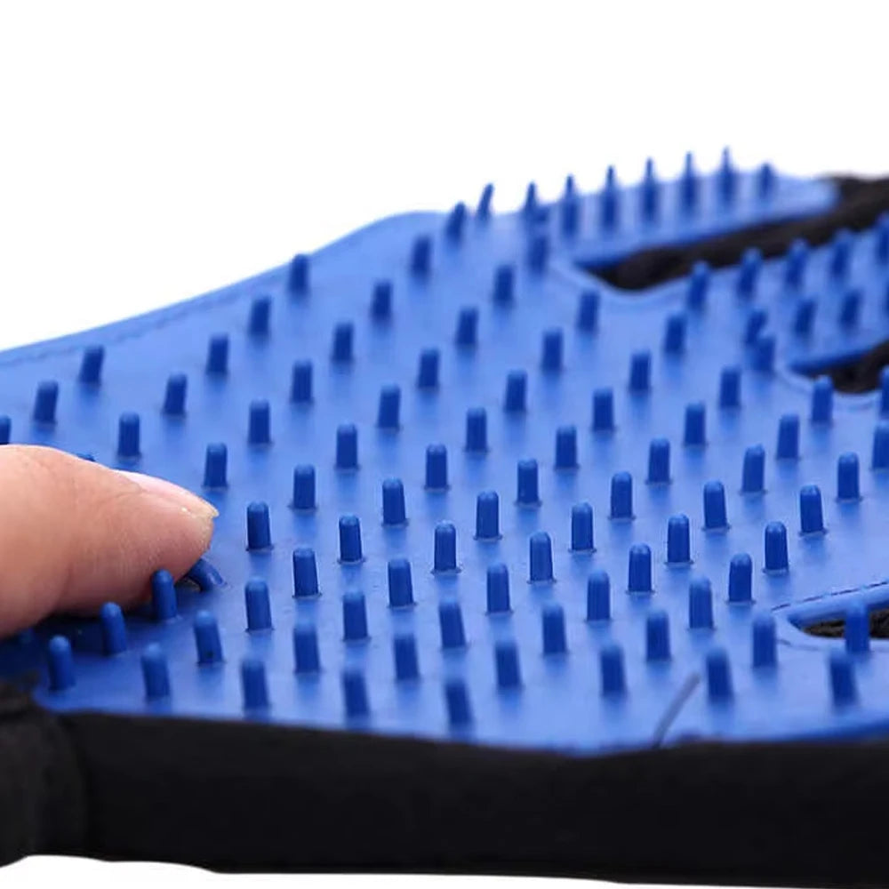 Pet Grooming Gloves Set for Dogs Cats Silicone Massage Hair Removal Deshedding Bathing Bonding Massage Glove Hair Remove Brush