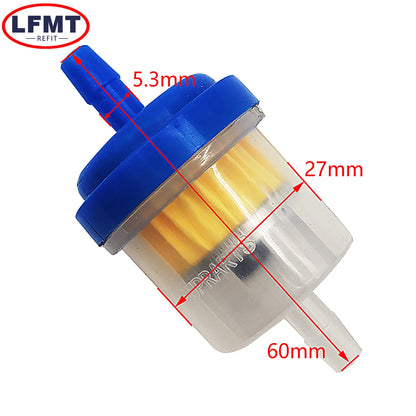 Motorcycle Gas Fuel Filters and Fuel Pipe For 49cc 50cc 110cc 125cc Moped Scooter ATV Go Kart Motocross Dirt Pit Bike Universal