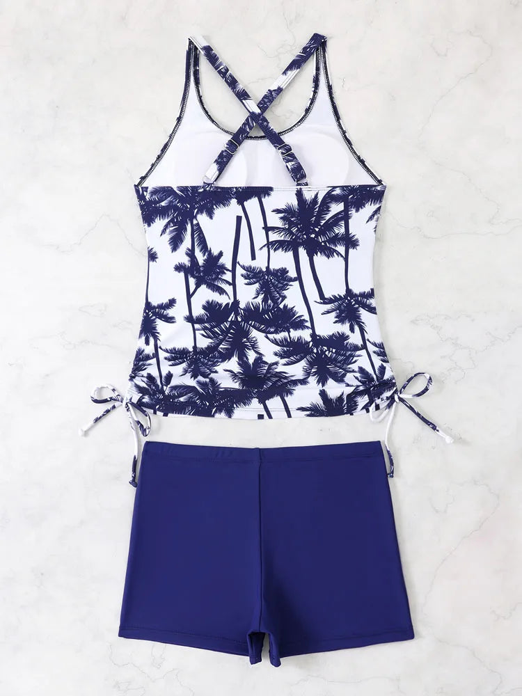 Vigoashely 2025 Sexy Strapped Tankini Women Print High Waist Swimsuit Lady Push Up Swimwear Brazilian Summer Beach Bathing Suit