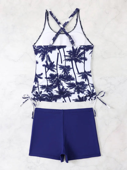 Vigoashely 2025 Sexy Strapped Tankini Women Print High Waist Swimsuit Lady Push Up Swimwear Brazilian Summer Beach Bathing Suit