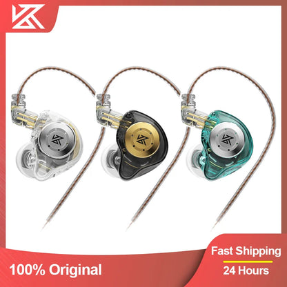 KZ EDX PRO Headphone Metal Wired Earphone HiFi Bass Music DJ Earbuds In Ear Monitor Game Headset With Microphone Audifonos