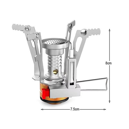 Ultra-Light Portable Gas Burner, Mini Camping Stove with Piezo Ignition for Outdoor Cooking Hiking Picnic〔YY26〕