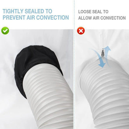 3/4M Waterproof Window Seal For Portable Air Conditioner Tilting Sloping Window Easy To Install Double With Tension Rope Sealing