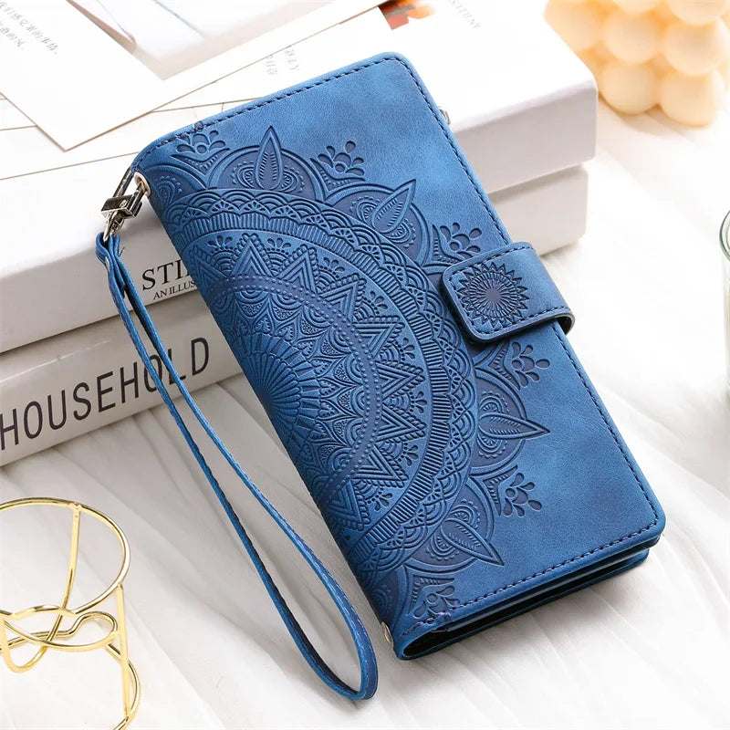 Xiomi 14T Case for Xiaomi 15 14T Pro 14 13 12 12X 12S Lite Mi 11 Lite 5G NE 10 Pro Fundas Zipper Magnetic Leather Wallet Cover