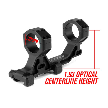 COMM C1 Modular Mount 1.54"/1.70" Optical Centerline Height 30/34mm Ring Size ScopeMount With Offset Optic Adapter