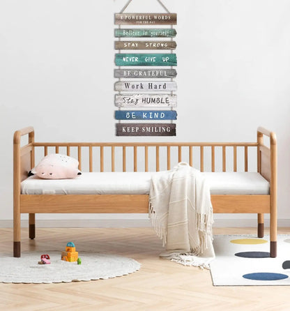 Inspirational Wall Art Decor for Office, Wooden Rustic Hanging Wall Art Decoration Sign, Wall Art for Home Living Room Bedroom