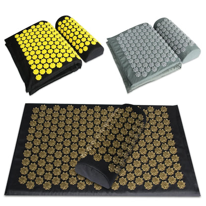 Massage Cushion Yoga Acupressure Mat Acupuncture Massage Mat Relieve Stree Back Body Pain Spike Mat Foot Massager Shakti Mat