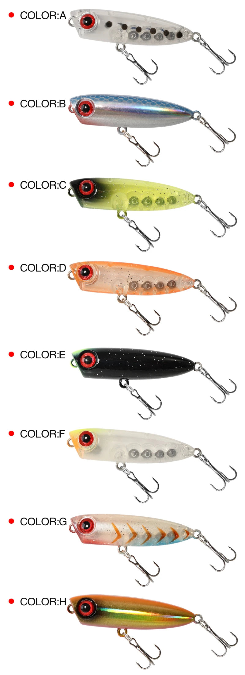 1 Stück 45 mm 3 g sinkender Bleistift-Angelköder Mini Popper Walking Dog künstlicher Hartköder Pesca Wobbler Swimbait Tackle Zubehör