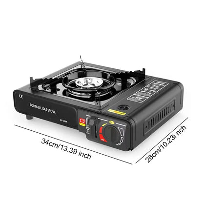 Portable Butane Camping Stove with Safety Lock Camping Butane Stove Adjustable Portable Gas Stove for Indoor & Outdoor Cooking